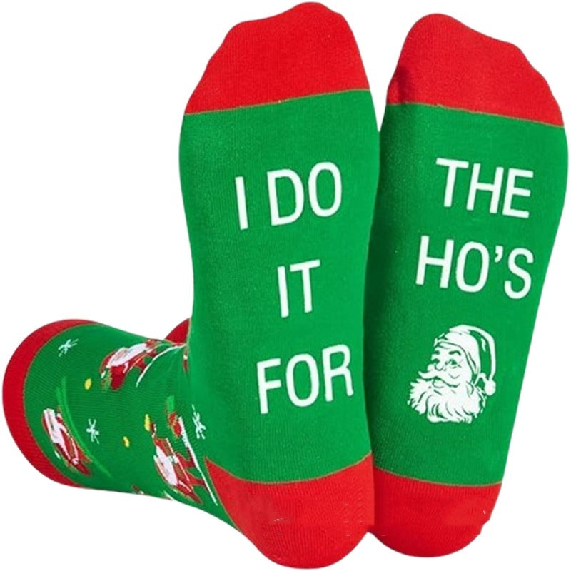 Christmas Themed Lightweight Ankle Socks in Various Graphic Designs