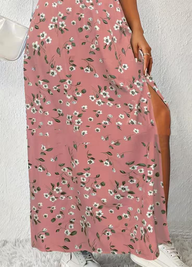 Side Slit bedrukte rok voor modieuze dagelijkse slijtage