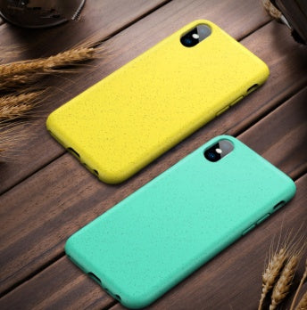 Anti?Drop Soft TPU Wheat Fiber Protective Phone Case For iPhone