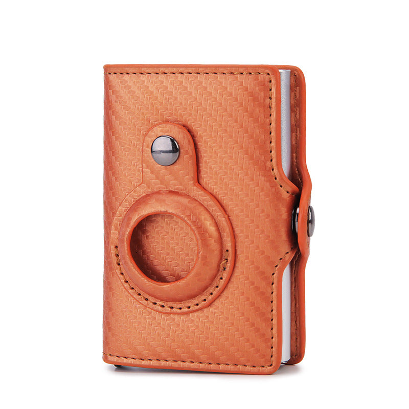 Multifunctional PU Leather Airtag Short Card Holder Wallet