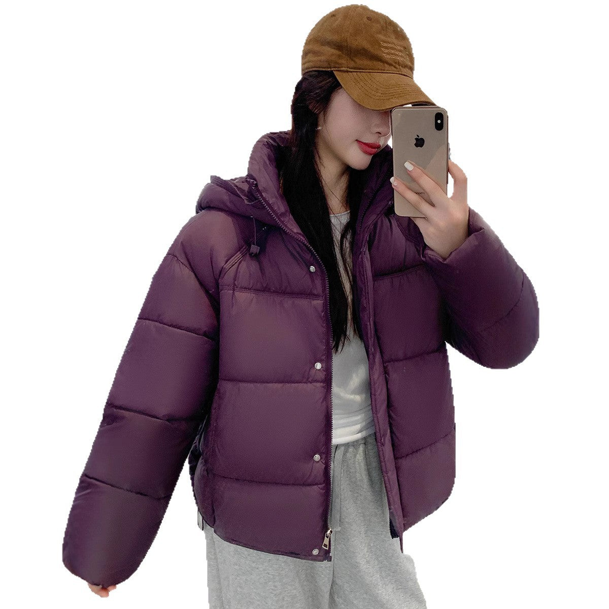 Petite Short Loose Coat To Keep Warm And Flatter Height For Women