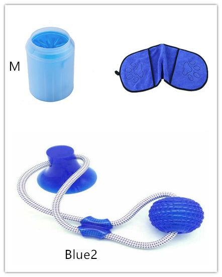 Pet Paw Cleaning Cup Kit With Soft Brush
