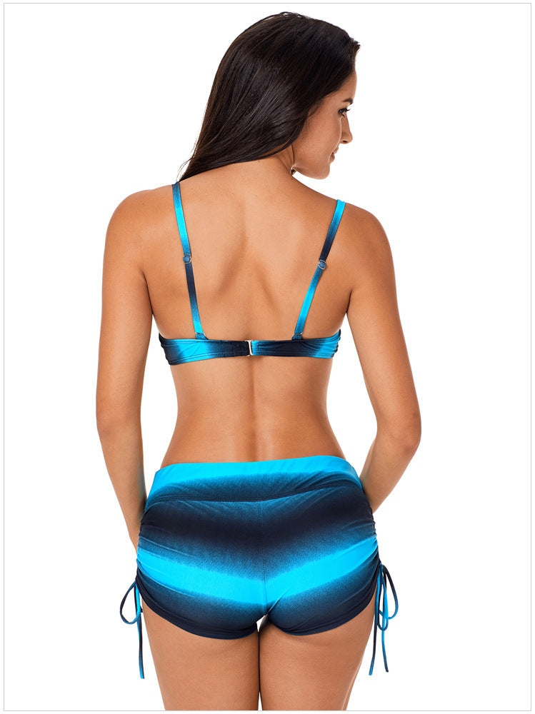 Plus-Size Split Bikini for Ultimate Curvy Beach Confidence