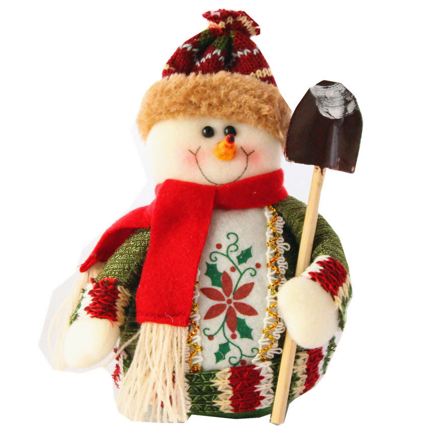 Cute Rustic Santa Claus, Reindeer and Snowman Christmas Decorations
