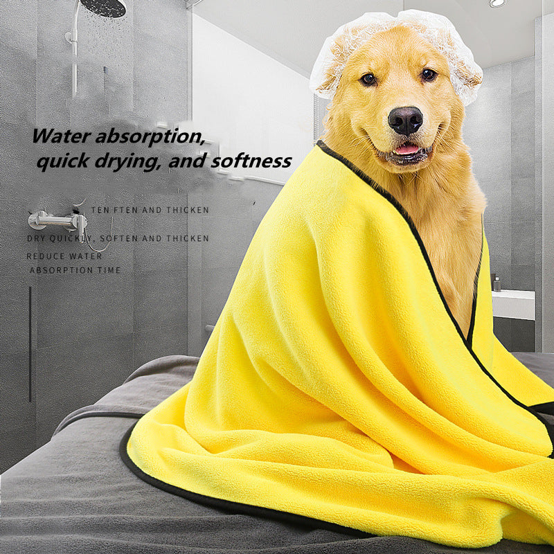 Super Absorbent Quick Drying Pet Bath Towel For Dogs And Cats