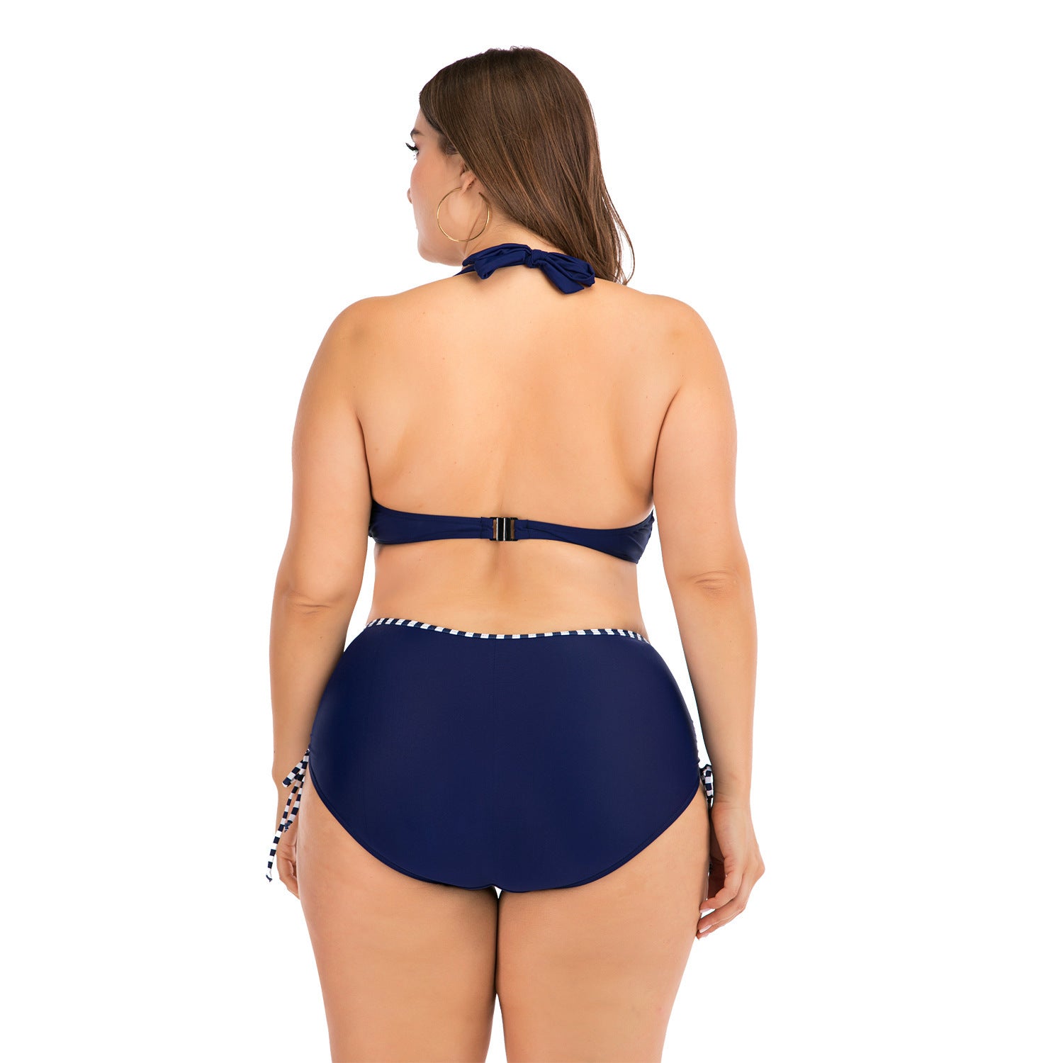Bikini europeo americano taglie forti per la fiducia nella spiaggia lusinga