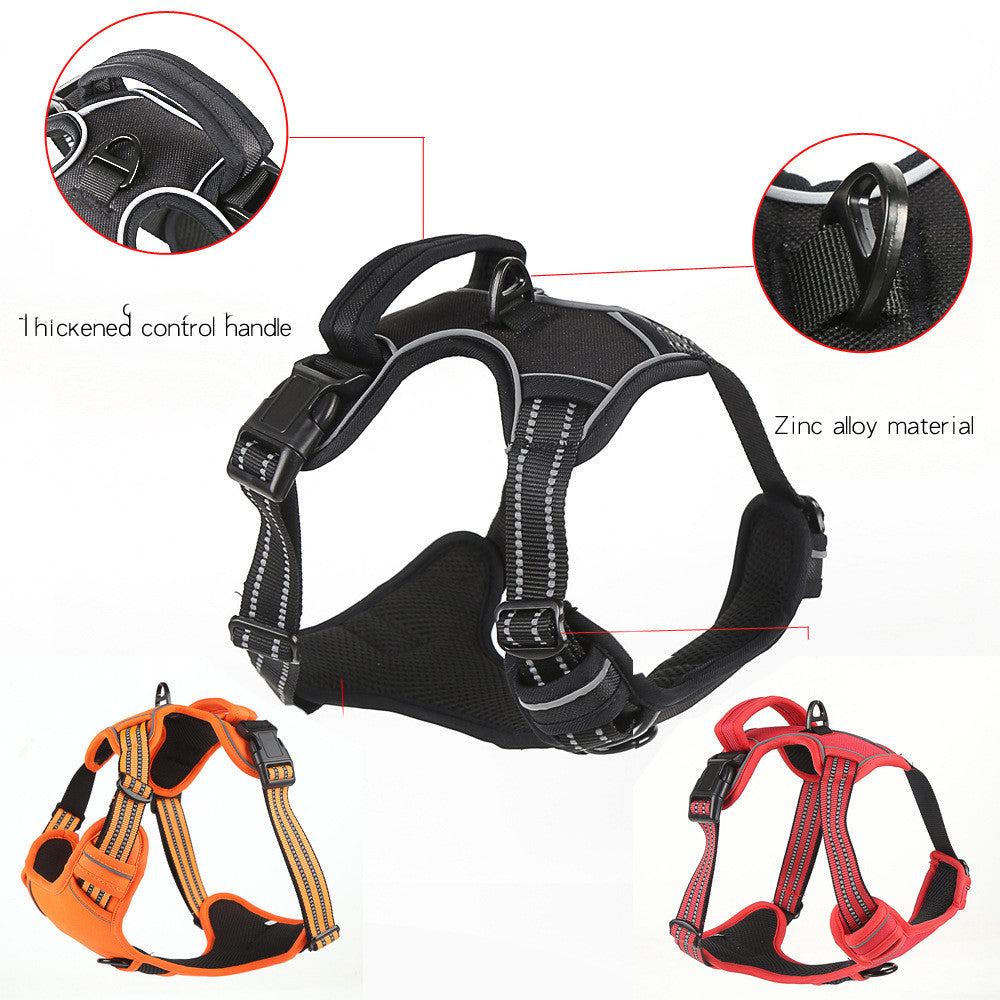 Breathable No Pull Reflective Dog Harness Vest