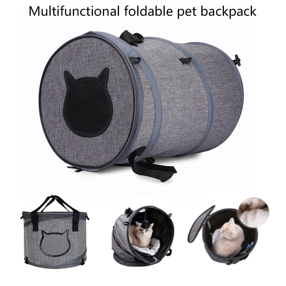 Foldable Pet Carrier Bag With Tunnel And Sleeping Bed