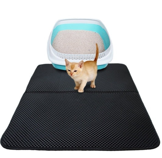 Waterproof Double Layer Cat Litter Mat For Easy Cleaning