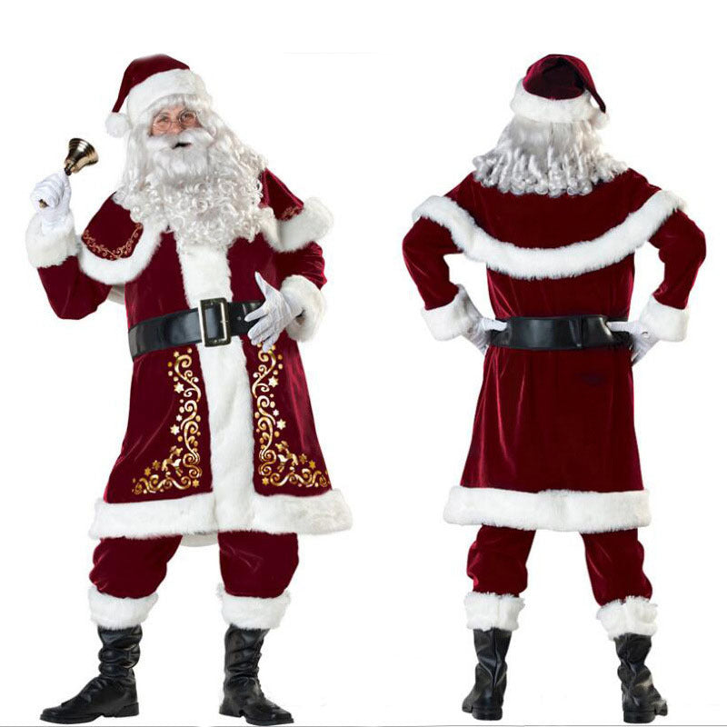 Men and Women's Mr. and Mrs. Claus Couples Outfits for Christmas