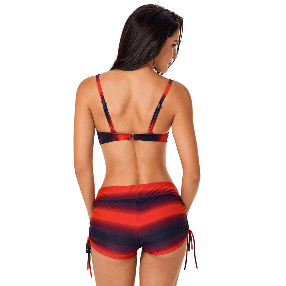 Plus-Size Split Bikini for Ultimate Curvy Beach Confidence