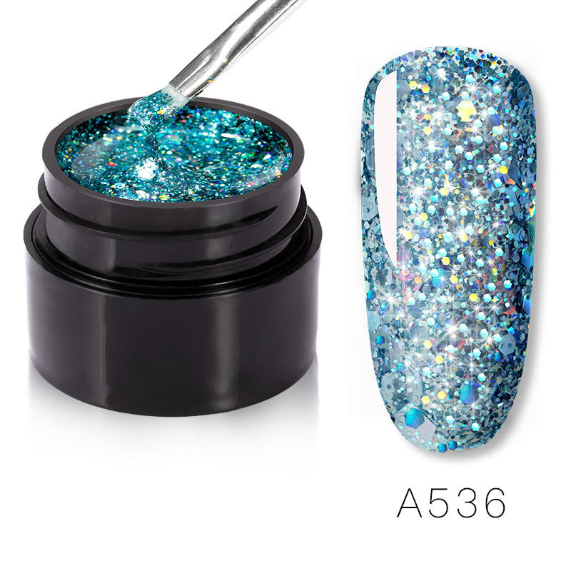 Glittery Sparkles Nail Polish in Multiple Color Combinations