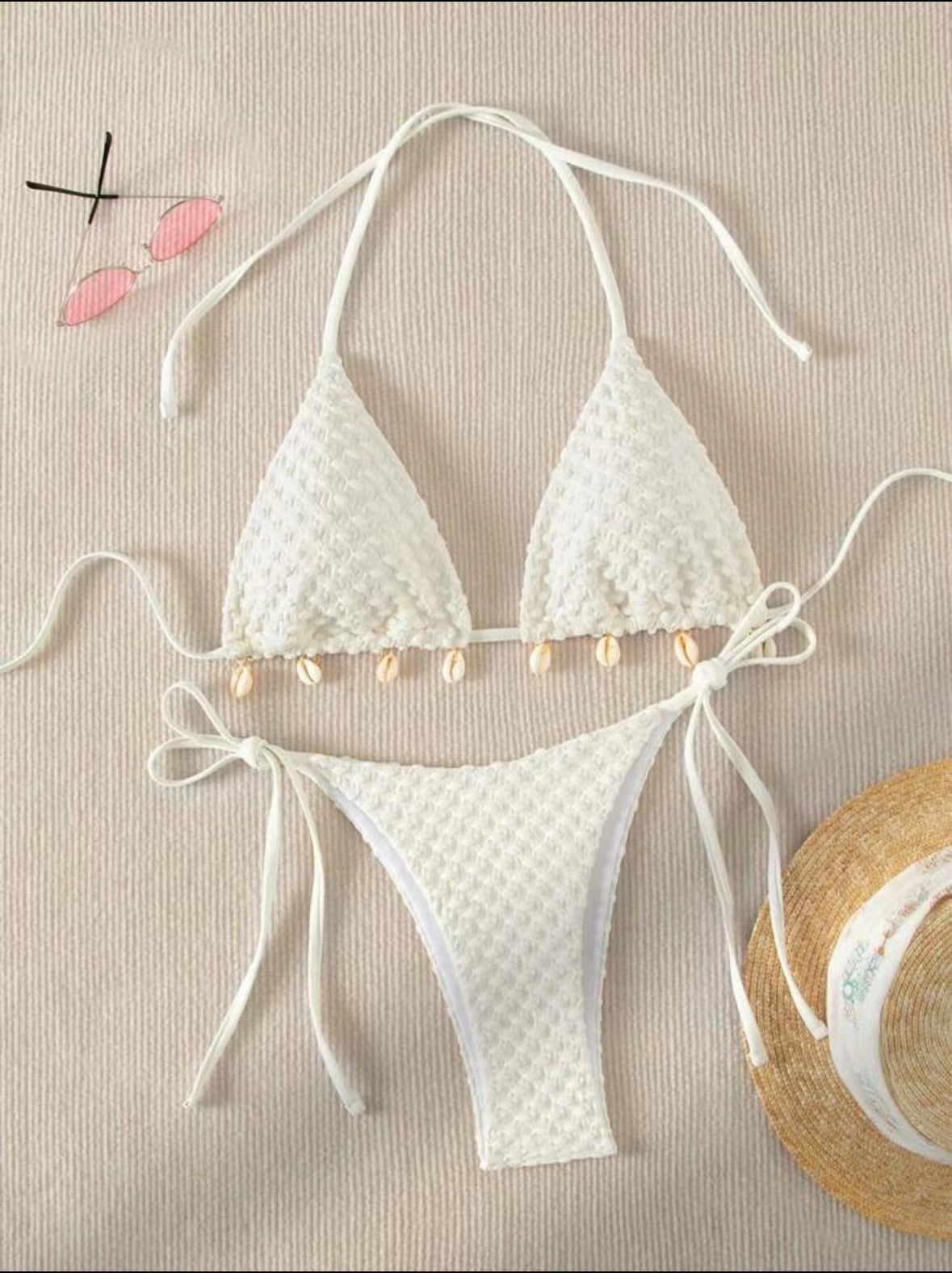 Spezialer Stoff Split Badeanzug für elegante Eleganz am Strandtag