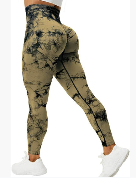 Smoke Series 2 Printed Sports Leggings Fitness Pants