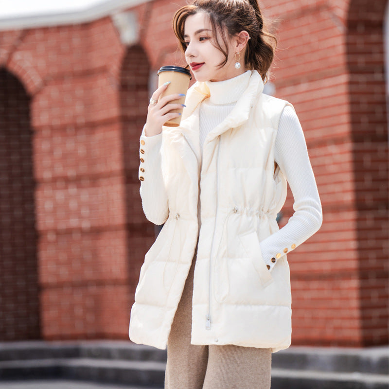 Women's Korean-style Short Duck Down Lightweight Down Vest