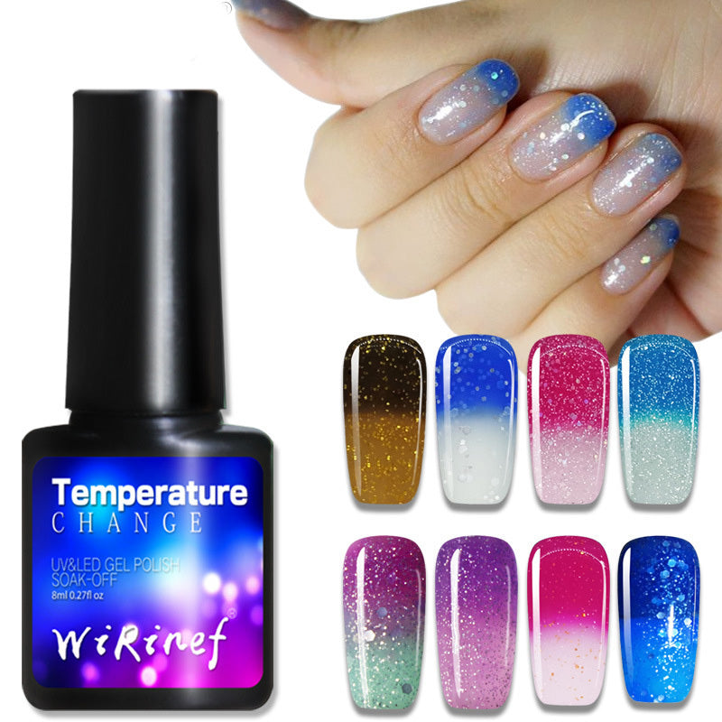 Temperatuurverandering kleur veranderende nagellak