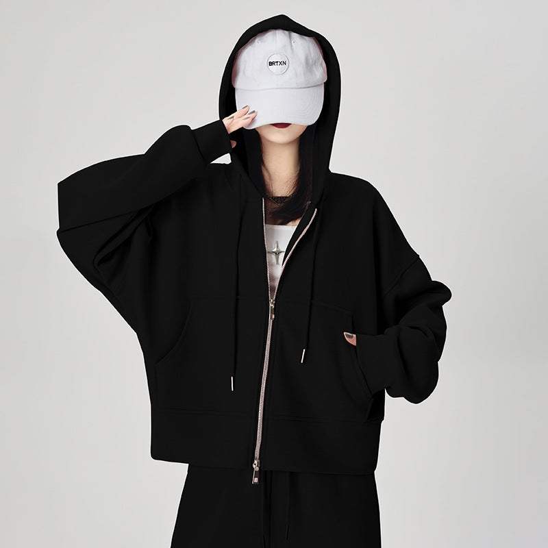 Korean-style Loose-fitting, Figure-flattering Casual Jacketversatile Top