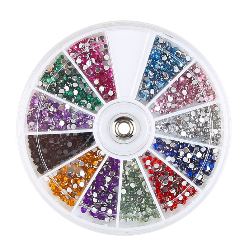 Fake Jewel Multicolored Nail Adornments for At Home Manicures