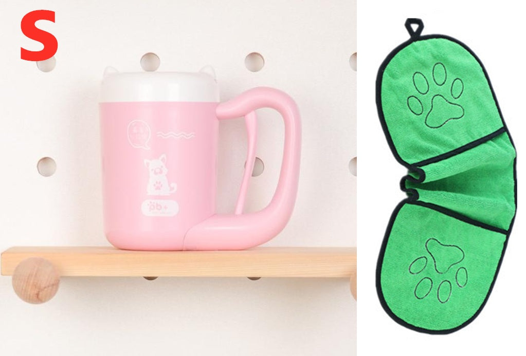 Silicone Pet Paw Washer Cup For Quick Cleaning