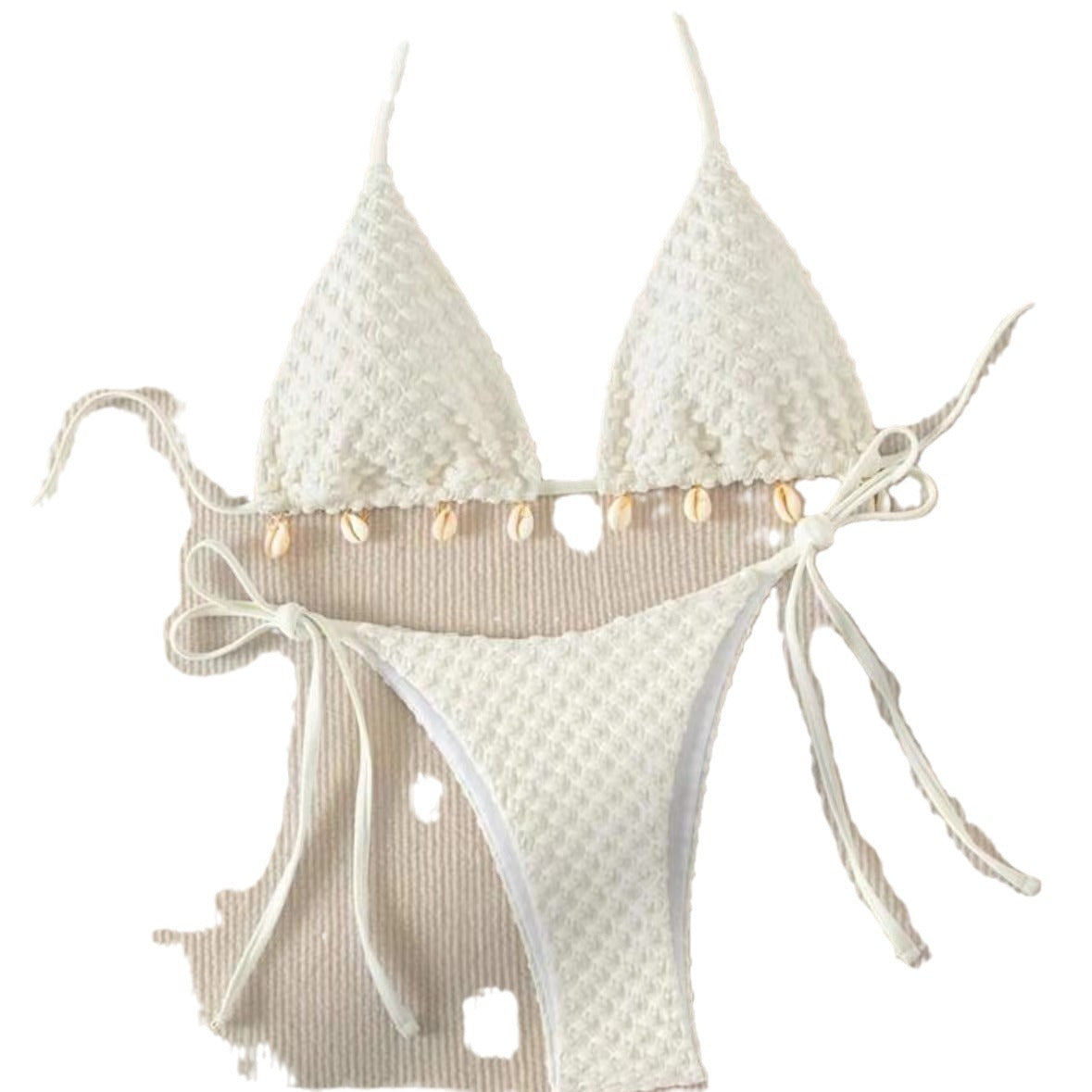 Spezialer Stoff Split Badeanzug für elegante Eleganz am Strandtag