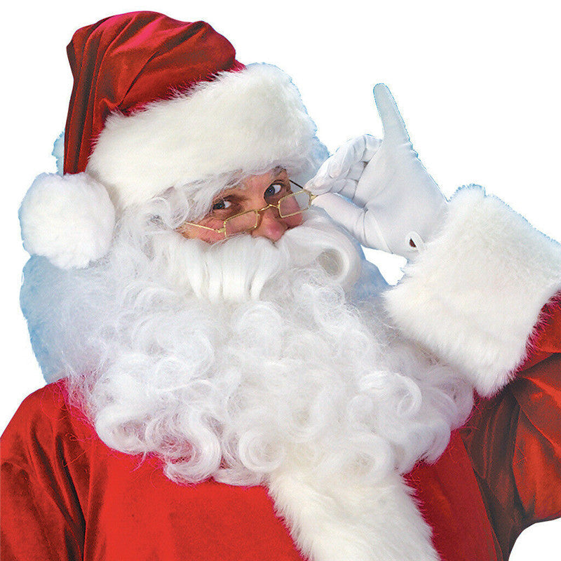 Plus Size Santa Claus Full Body Adult Costume with Accessories