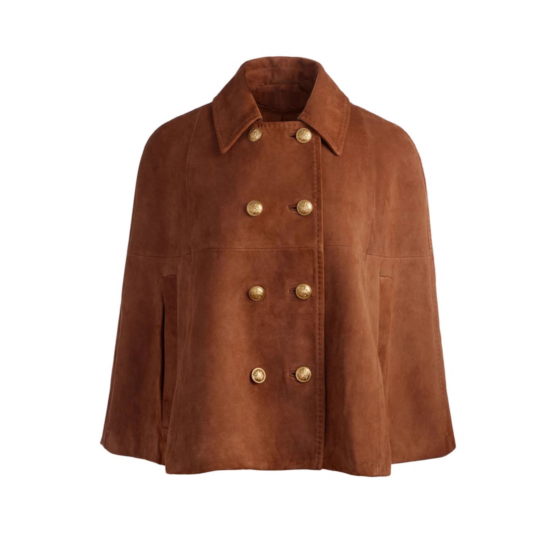 Women's Polyester Leather Loose Design Coat