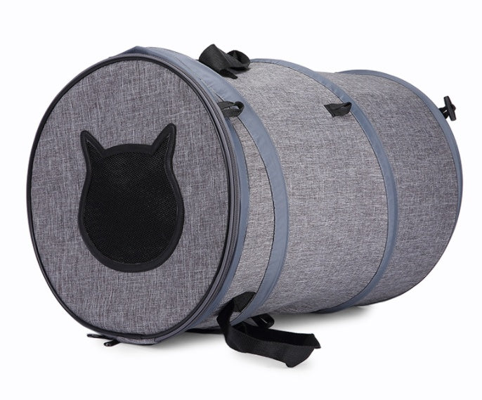 Foldable Pet Carrier Bag With Tunnel And Sleeping Bed