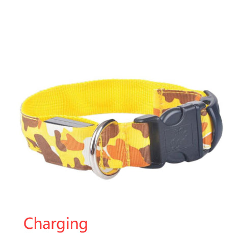 Camouflage Luminous Dog Collar For Night Safety
