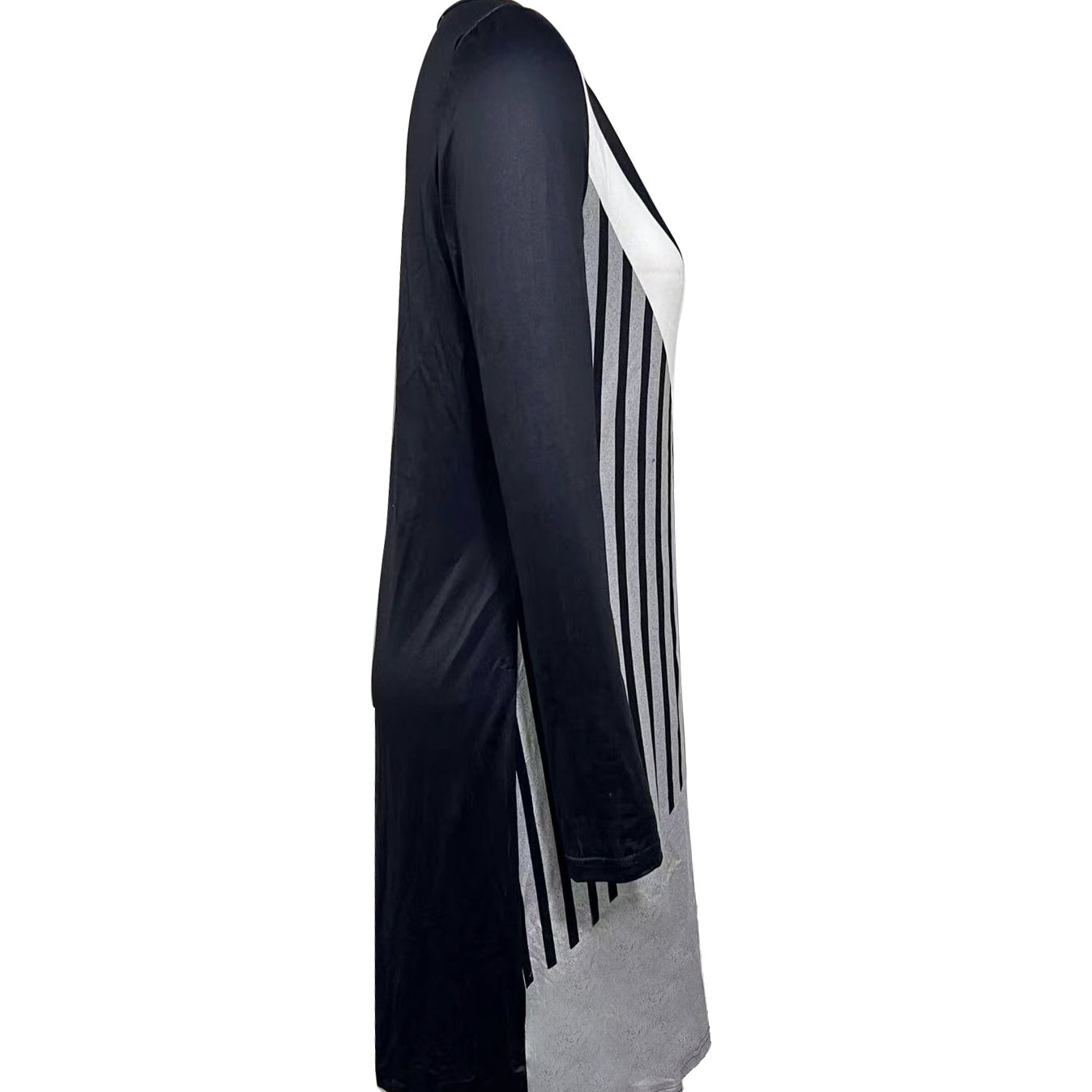 Casual knop-front v-neck jurk voor moeiteloos comfort