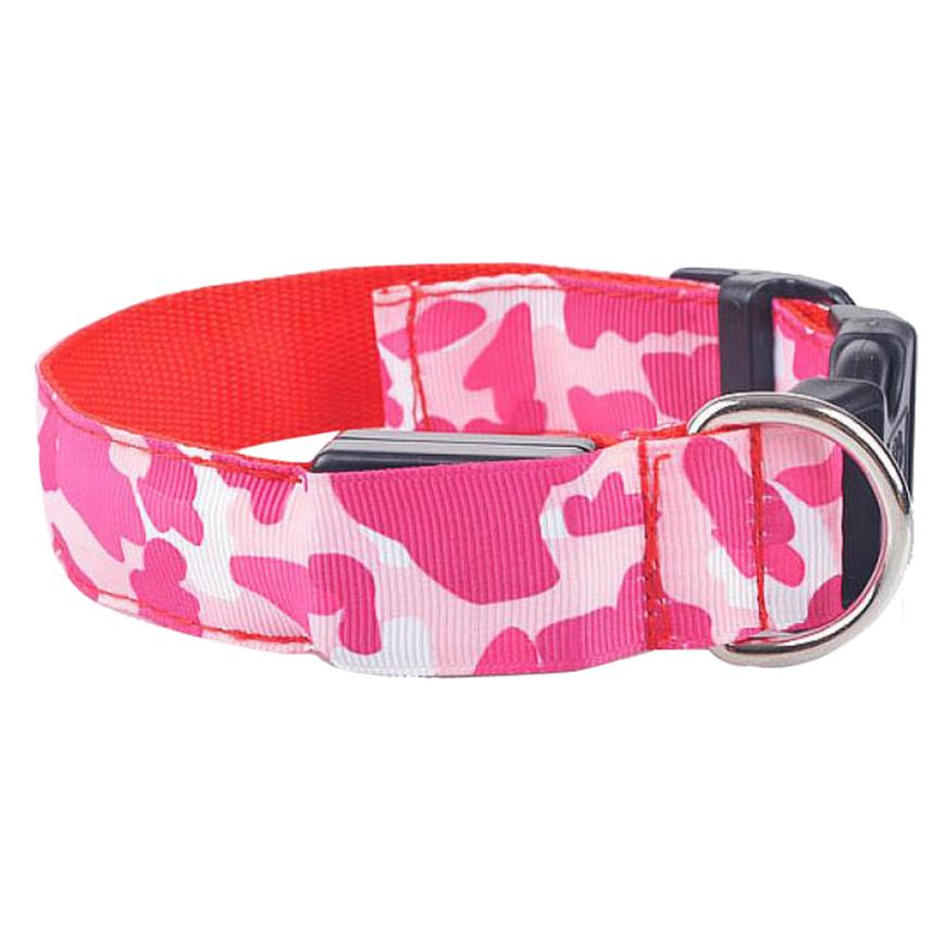 Camouflage Luminous Dog Collar For Night Safety