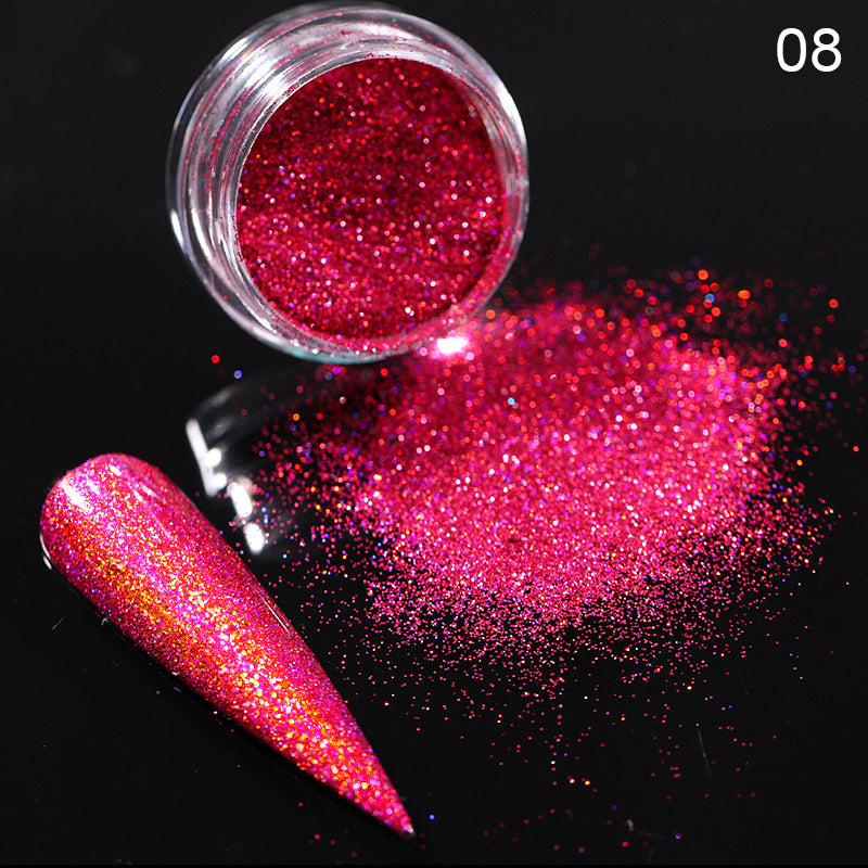 Glittery and Glitzy Nail Powder in Multiple Color Options