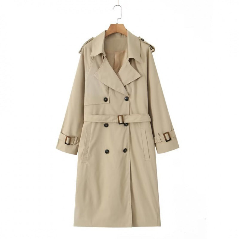 Women's Fashion Casual Long Trench Coat