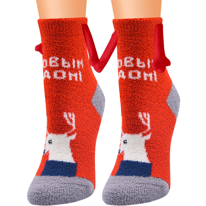 Adorable 3D Soft Fleece Crew Socks with Penguin Designs-Figure 12-Theone Apparel