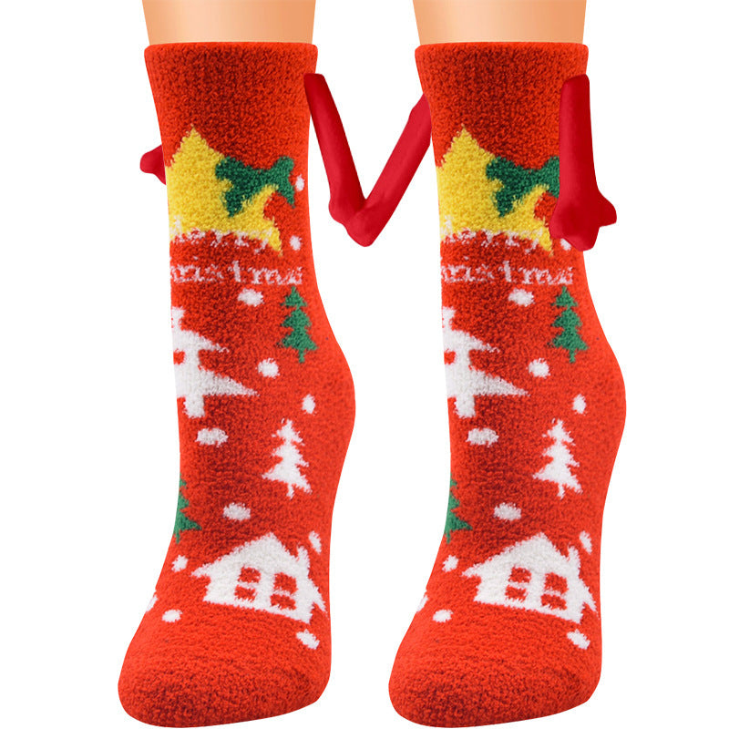 Adorable 3D Soft Fleece Crew Socks with Penguin Designs-Figure 17-Theone Apparel