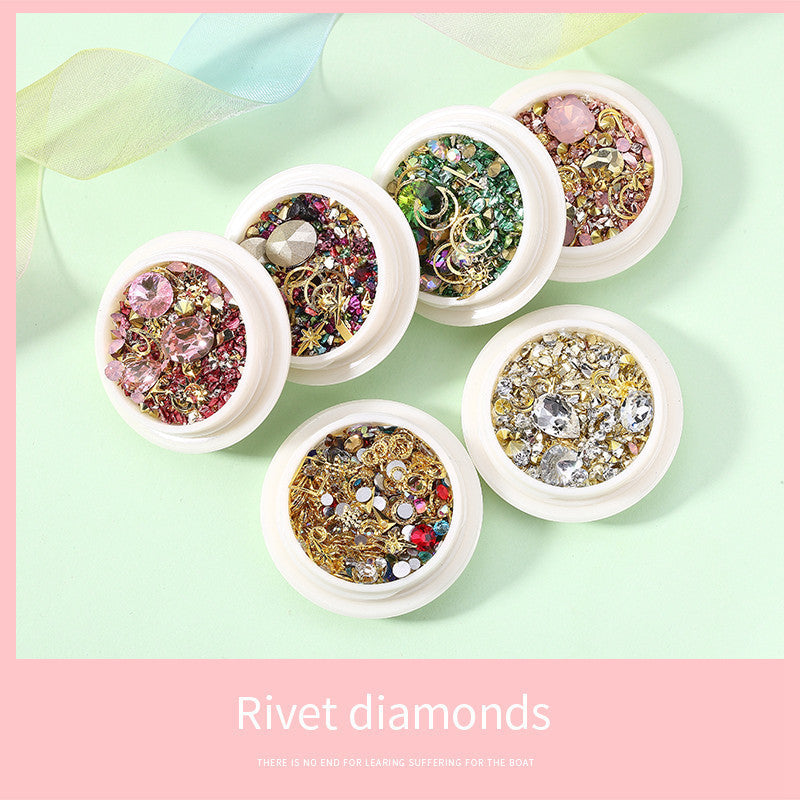 Assorted Nail Art Jewels in Various Colors and Shapes-Theone Apparel