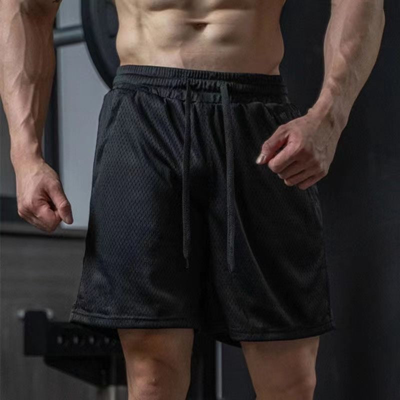 Breathable Mesh Quick-Dry Shorts for Active Comfort-Black-Theone Apparel