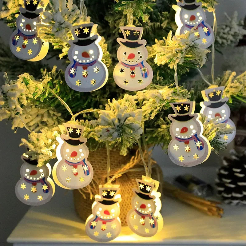 Christmas Themed LED String Lights Hanging Decoration with Christmas Symbols-Theone Apparel