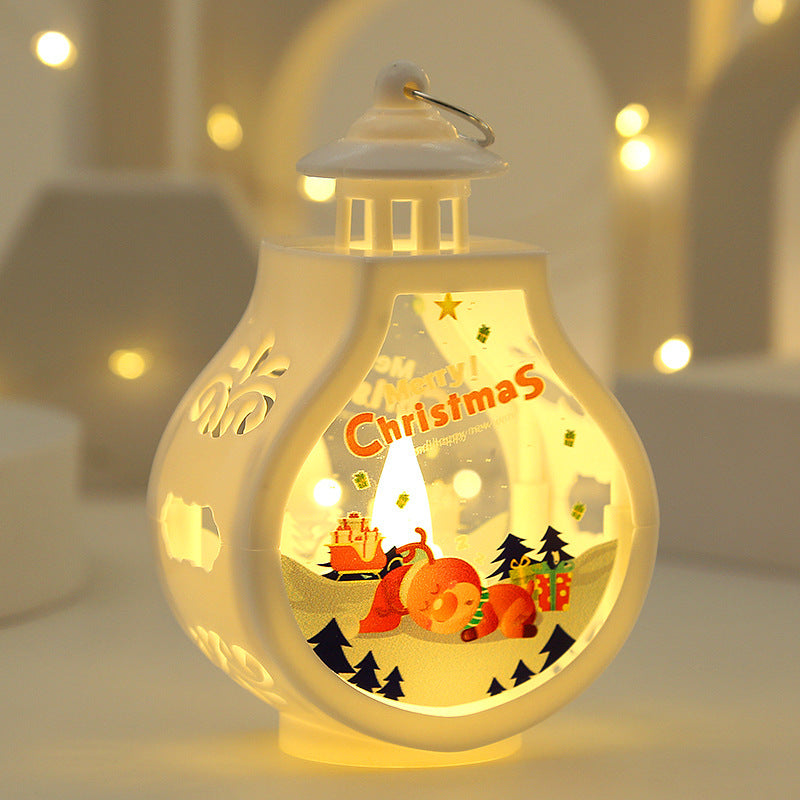 Christmas Themed Snowglobe Style Lamp with LED Light-Deer-Theone Apparel