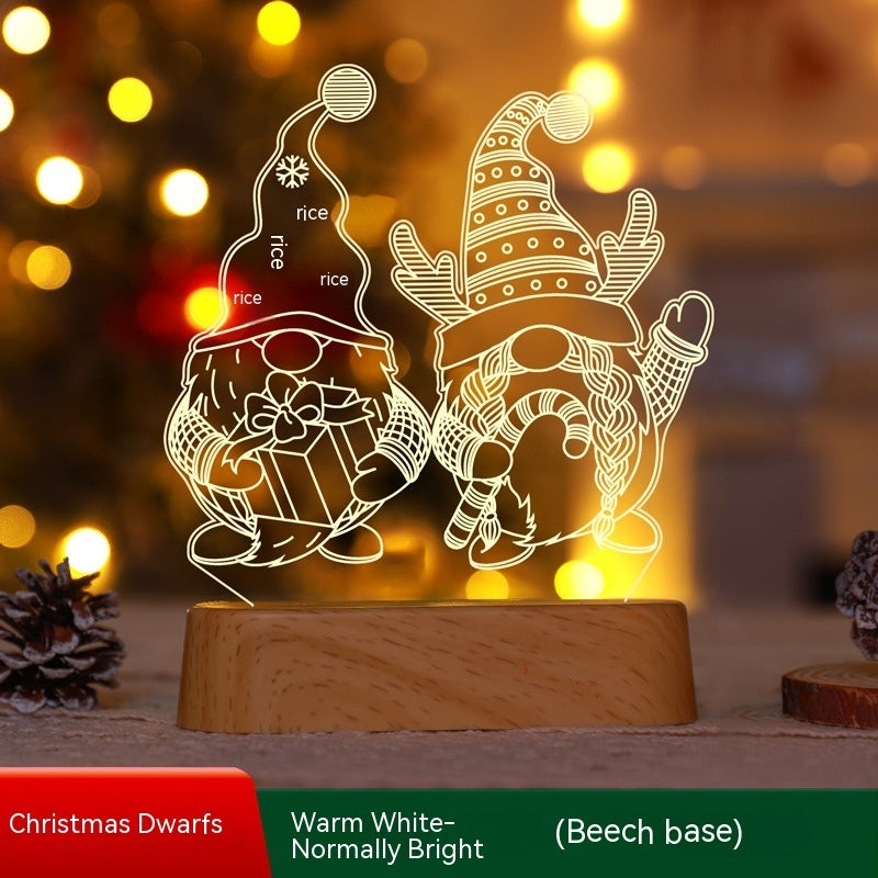 Decorazioni da tavolo acriliche a led natalizie e di Capodanno