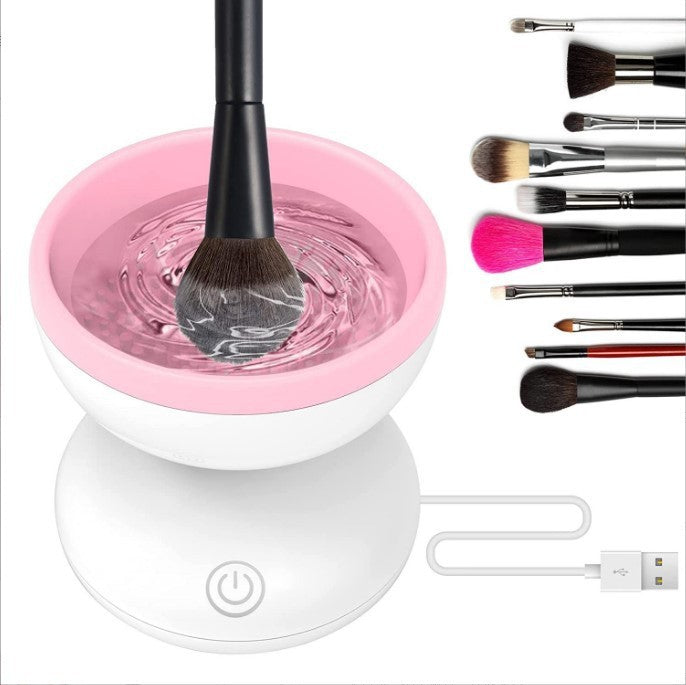Electric Makeup Brush Cleaner for Tools of All Sizes-Pink-Theone Apparel