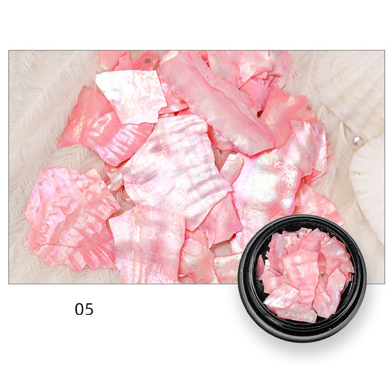 Faux Mother of Pearl Iridescent Nail Accessories in Multiple Colors-Style E-Theone Apparel