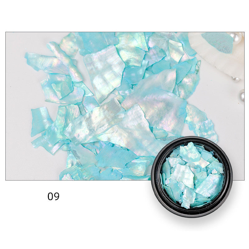 Faux Mother of Pearl Iridescent Nail Accessories in Multiple Colors-Style I-Theone Apparel
