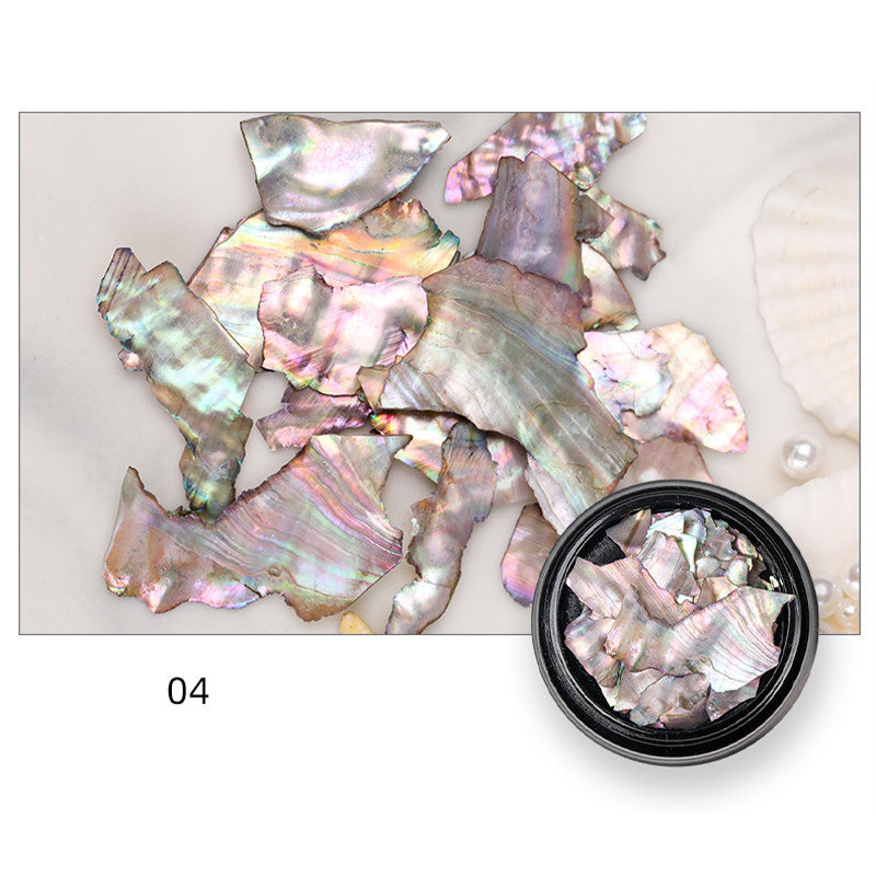 Faux Mother of Pearl Iridescent Nail Accessories in Multiple Colors-Style D-Theone Apparel
