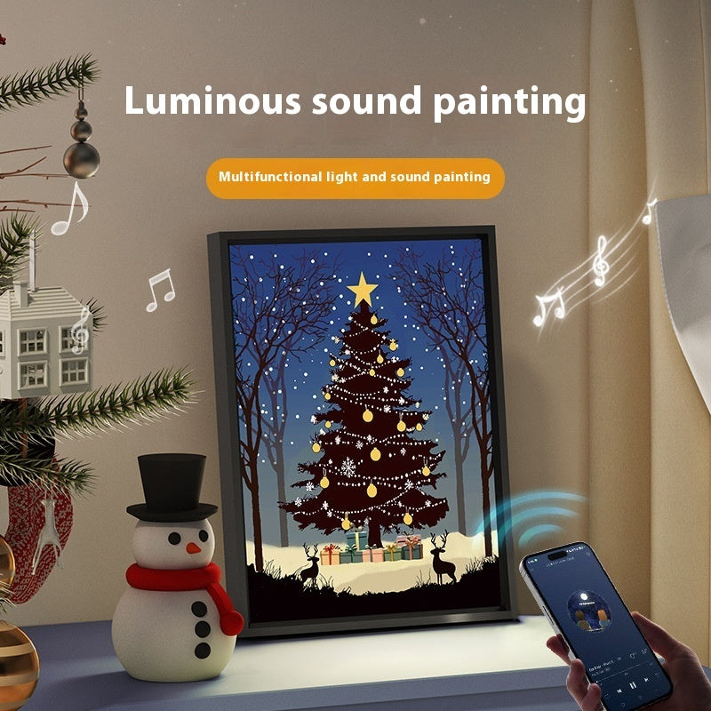 Festive 2-in-1 Christmas Tree Night Light & BlueTooth Speaker Holiday Decoration-Theone Apparel