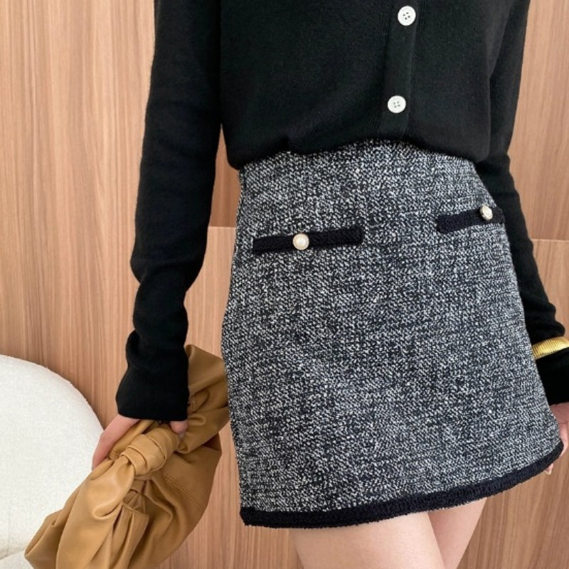 French Style Classic A-Line Skirt For Timeless Outfits-Theone Apparel