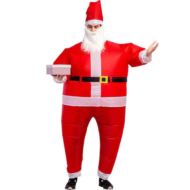 Funny Blow Up Inflatable Santa Claus Costume for Adults-Santa Claus-Theone Apparel