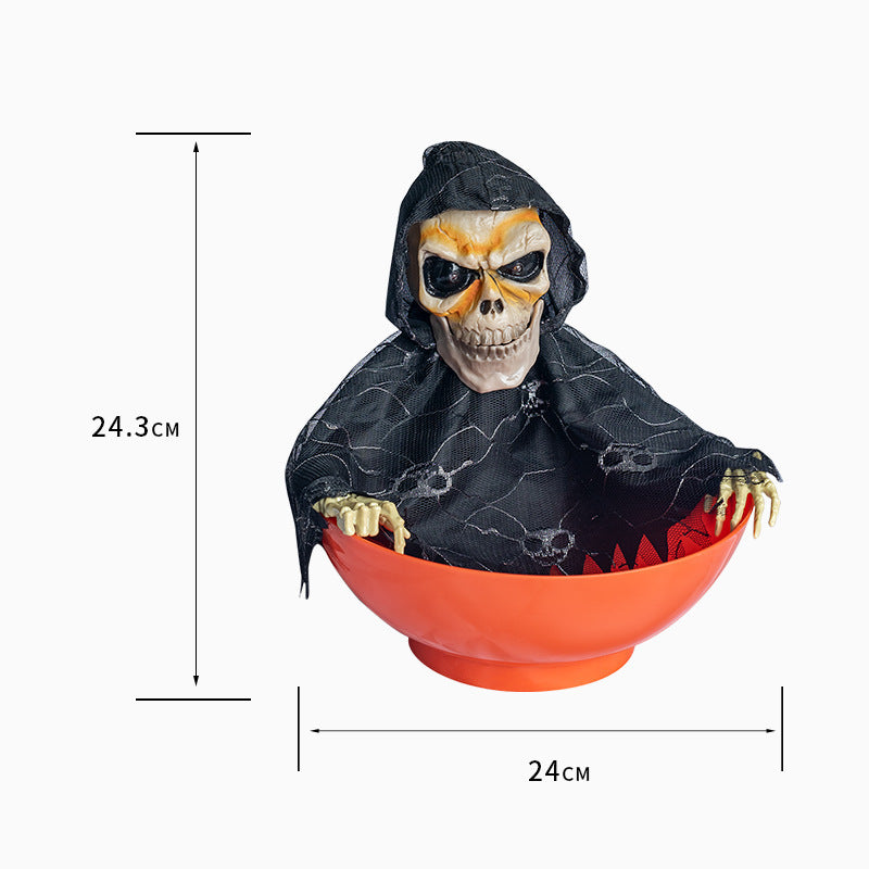 Halloween Ghoul Trick or Treat Bowl with Covering-Fruit Plate No 6-Theone Apparel