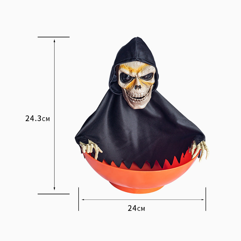 Halloween Ghoul Trick or Treat Bowl with Covering-Fruit Plate No 5-Theone Apparel