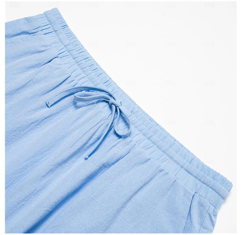 Lightweight Cotton-Linen Shorts for Effortless Global Summer Style-Theone Apparel