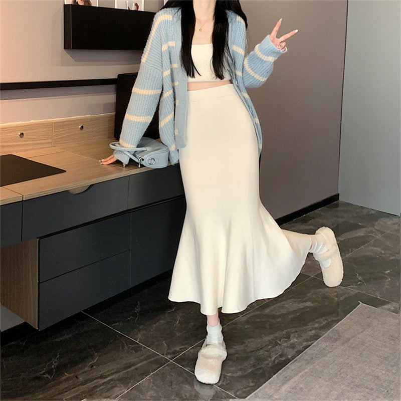 Mid Length A-Line Skirt For Graceful Feminine Style-Theone Apparel